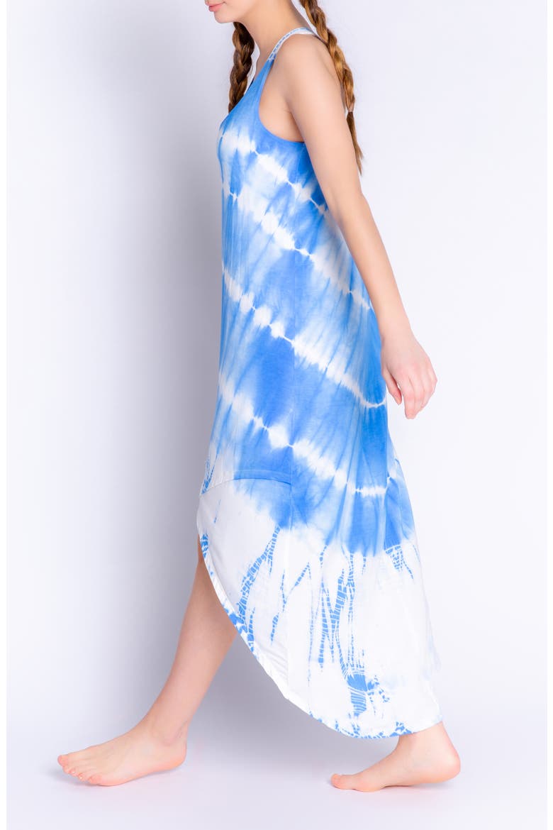 Sail Away High/Low Nightgown, Alternate, color, BRIGHT BLUE