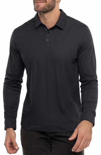 TravisMathew State Room Textured Long Sleeve Polo