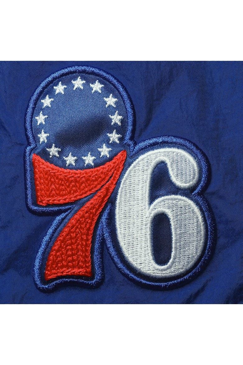 Men's Nike Royal Philadelphia 76ers Courtside Heritage Shorts, Alternate, color, Royal