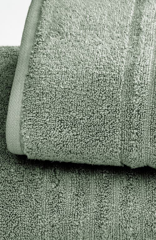 Woven & Weft Combed Cotton 6-piece Towel Set In Green