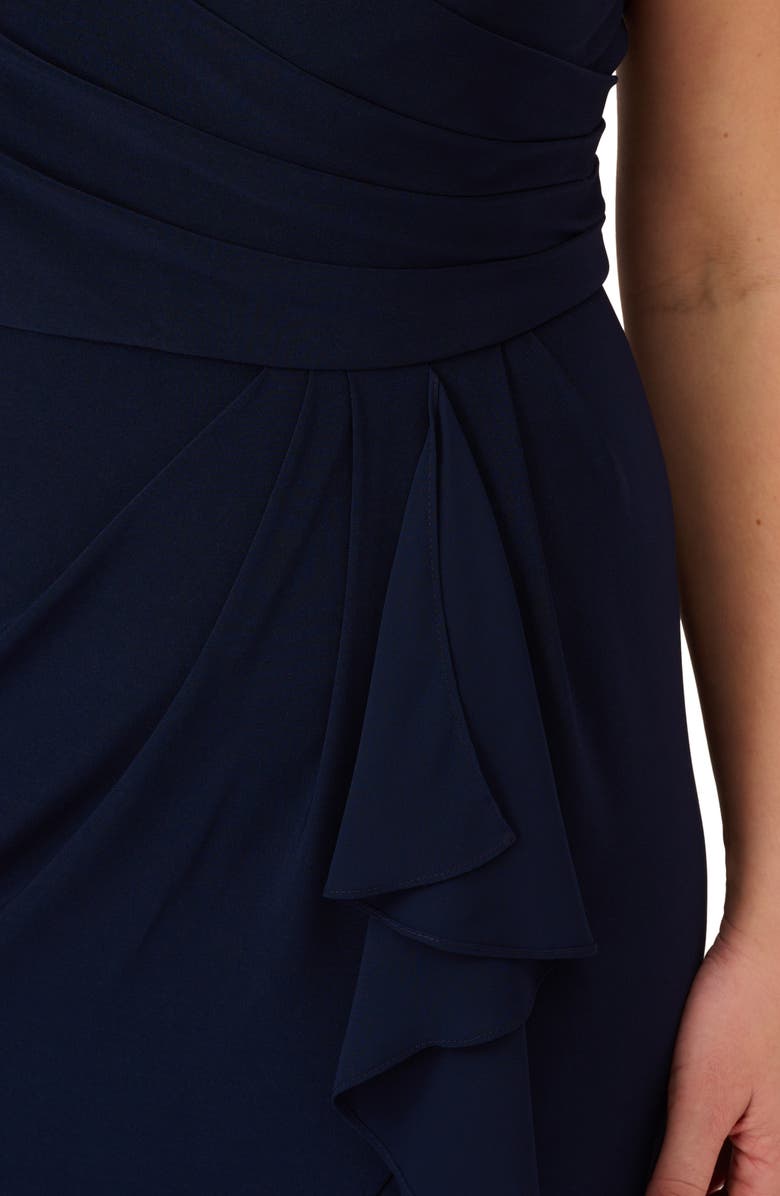 Adrianna Papell Chiffon Drape Dress, Alternate, color, 