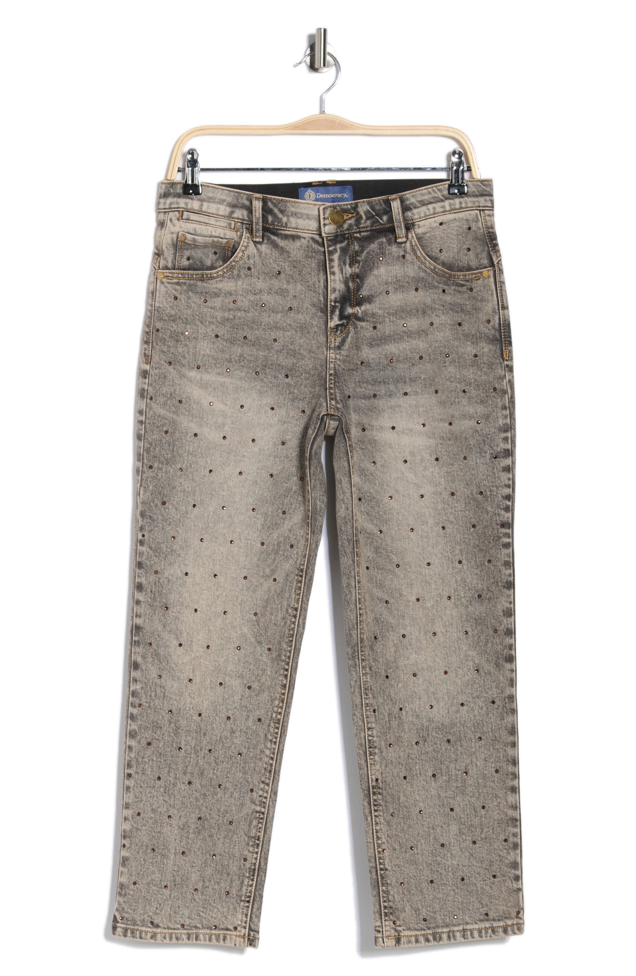 Democracy Crystal Embellished Boyfriend Jeans