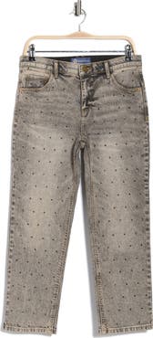 Democracy Crystal Embellished Boyfriend Jeans
