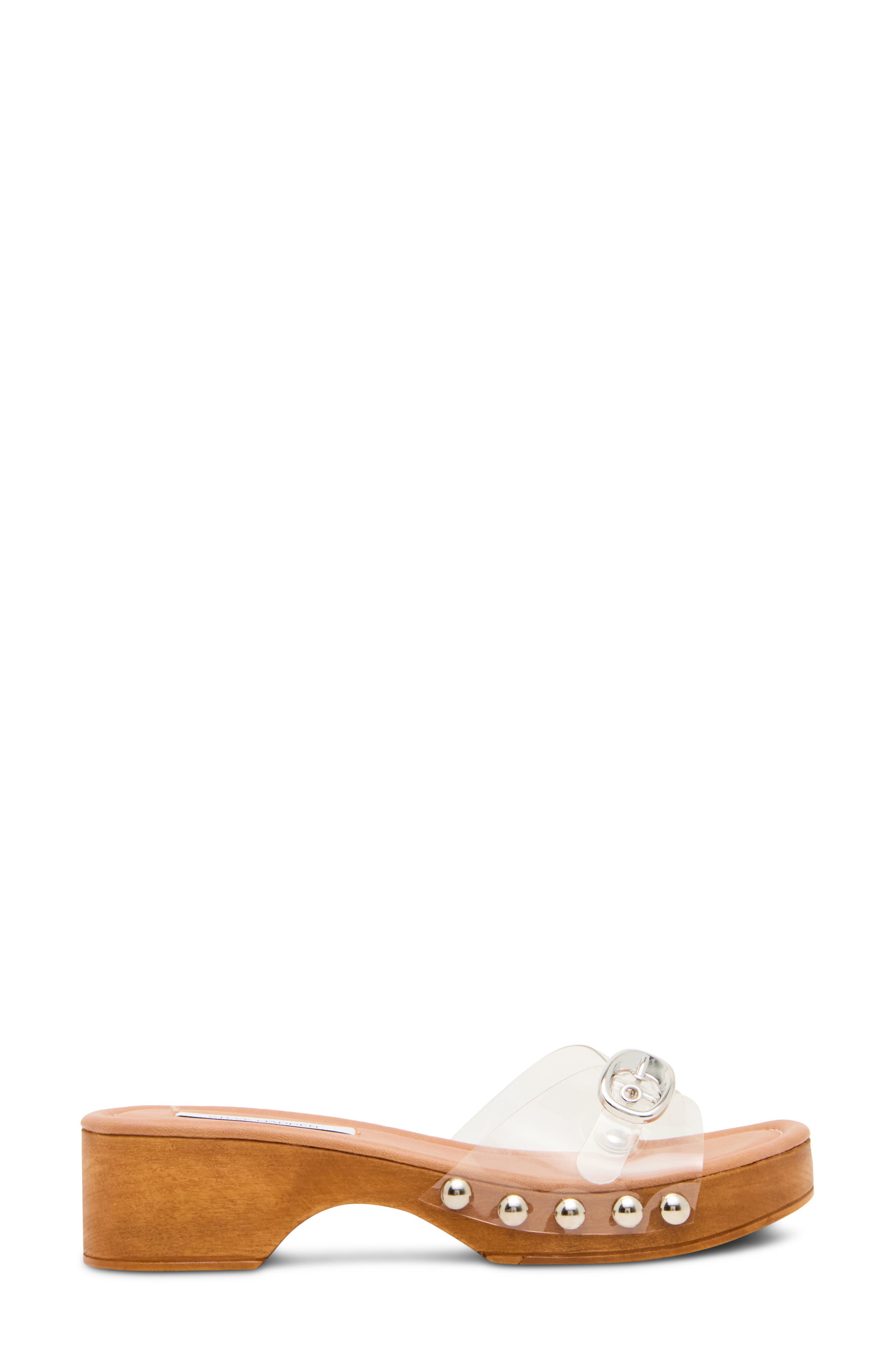 Fredi Platform Slide Sandal, Alternate, color, CLEAR