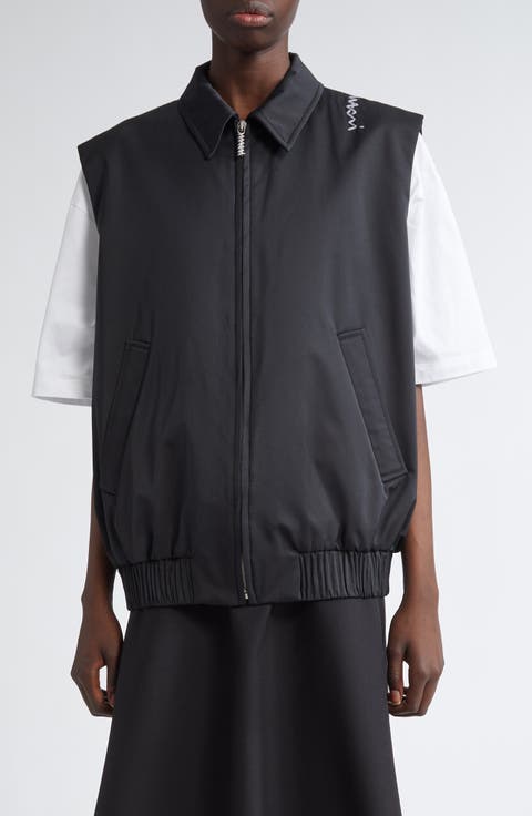 Collared Bomber Vest