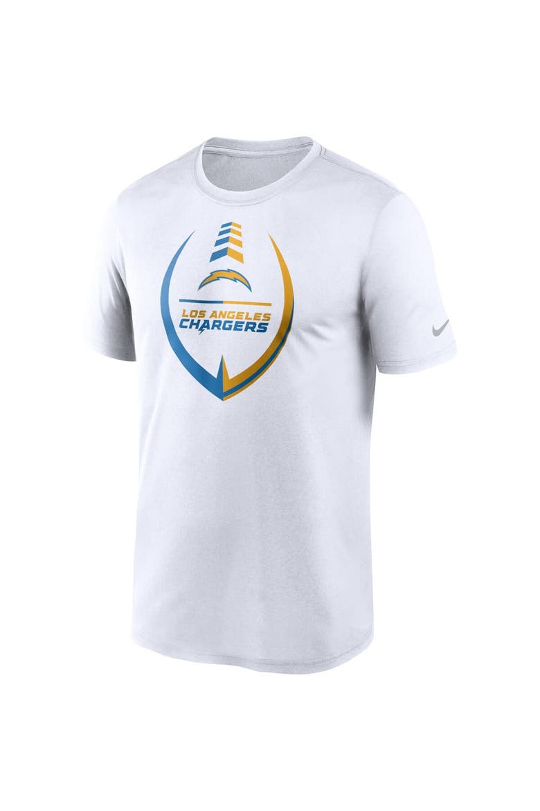 Men's Nike White Los Angeles Chargers Icon Legend Performance T-Shirt, Alternate, color, White