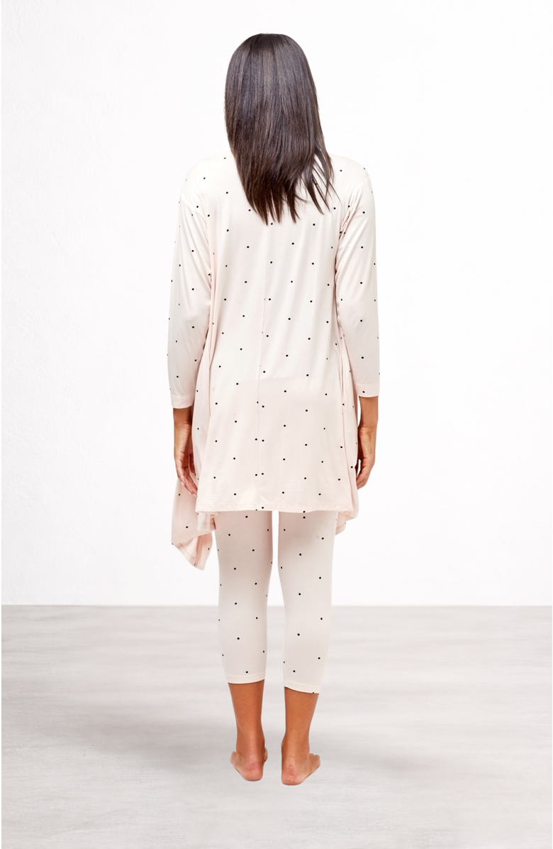 Nom Maternity Second Skin Maternity & Nursing Wrap Robe, Alternate, color, Polka Dot