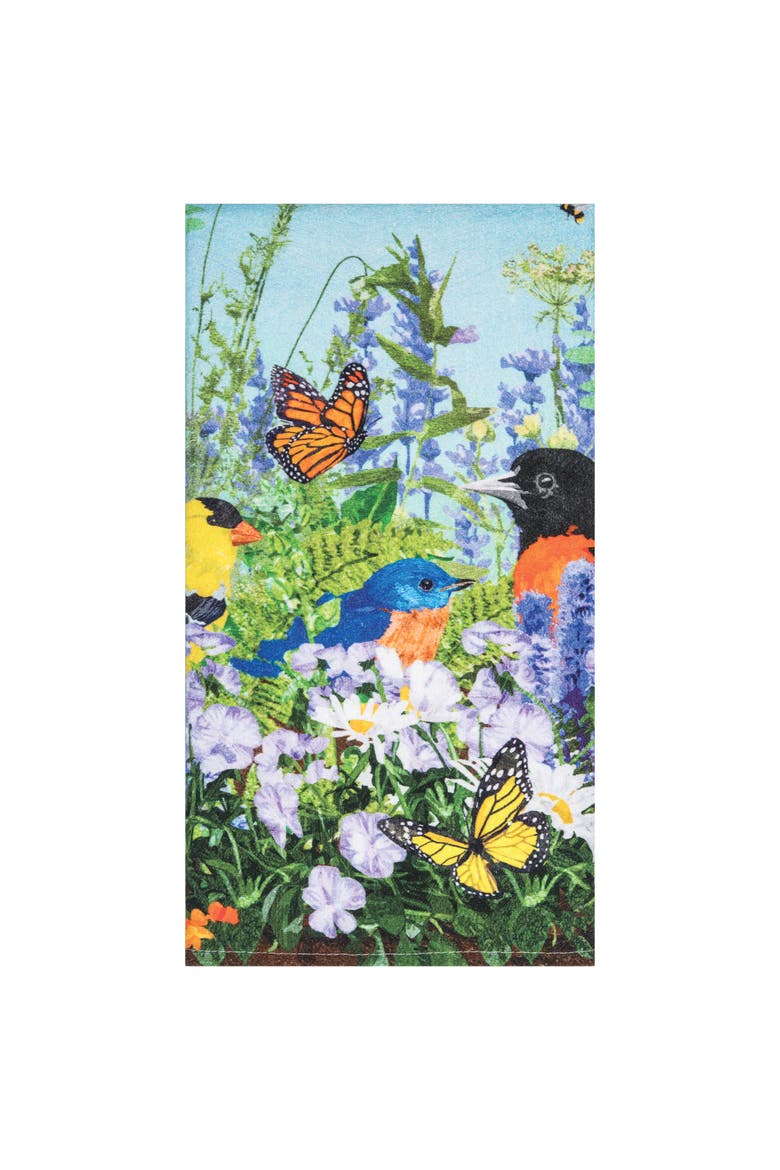 Bird Garden Paradise Towel, Main, color, Blue