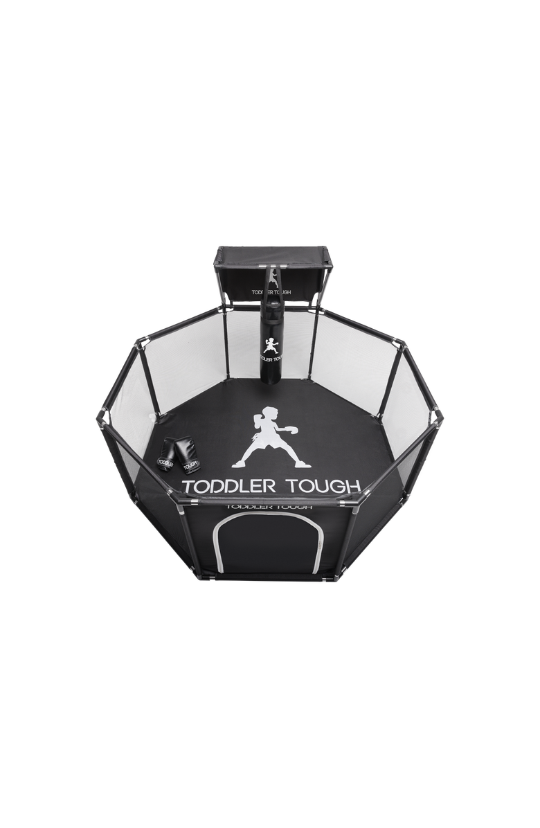 Toddler Tough MMA Arena Playpen, Alternate, color, Black