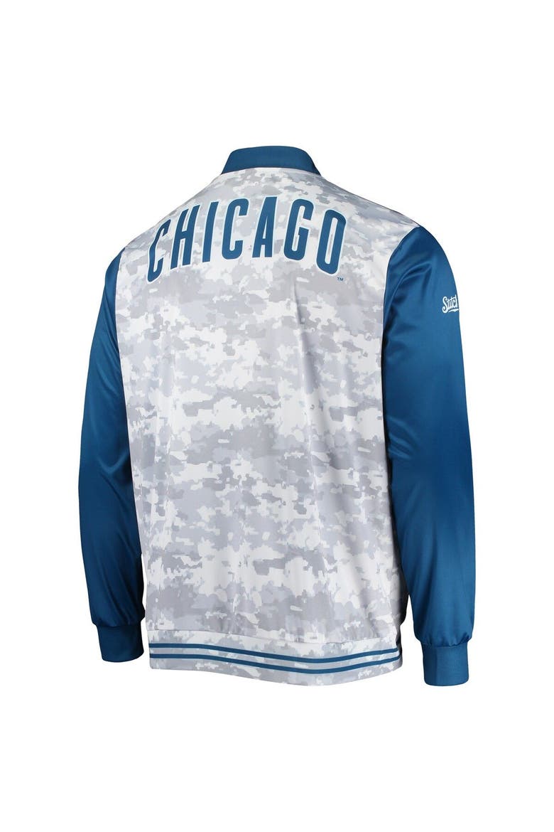 Men's Stitches Royal Chicago Cubs Camo Full-Zip Jacket, Alternate, color, Royal