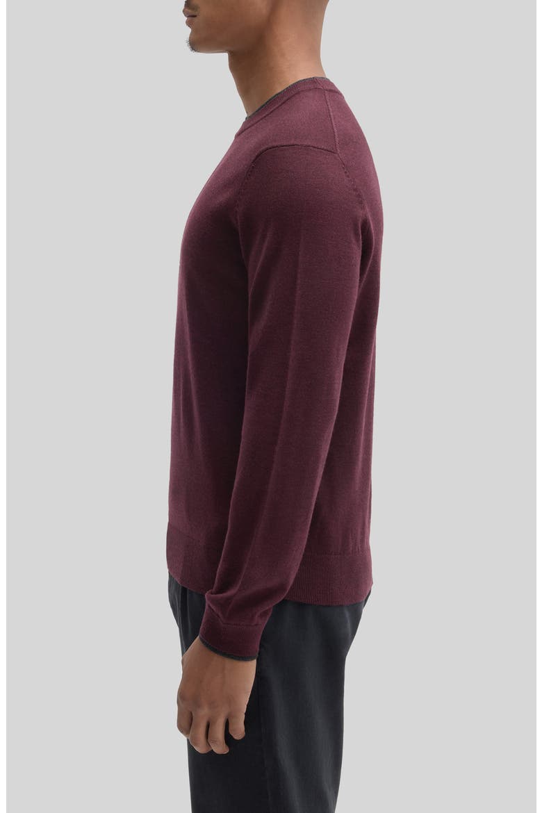 Thomas Crewneck Sweater, Alternate, color, DEEP BORDEAUX