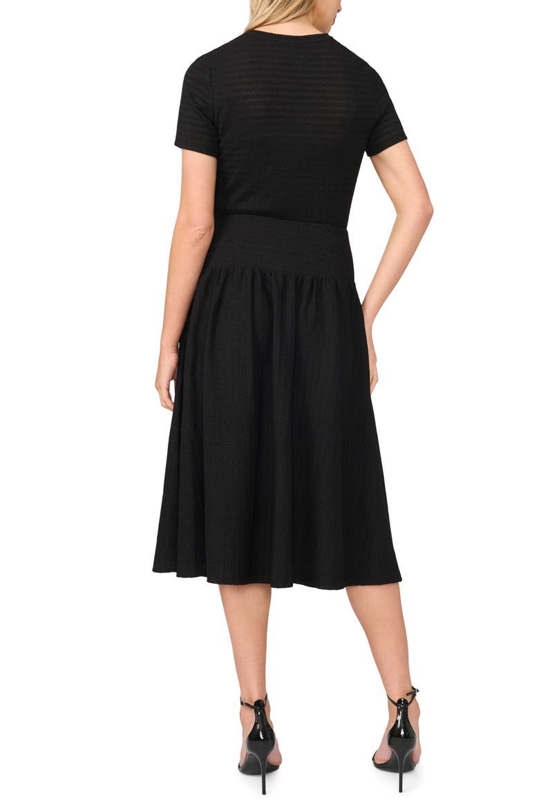 Woven Midi Skirt, Alternate, color, RICH BLACK