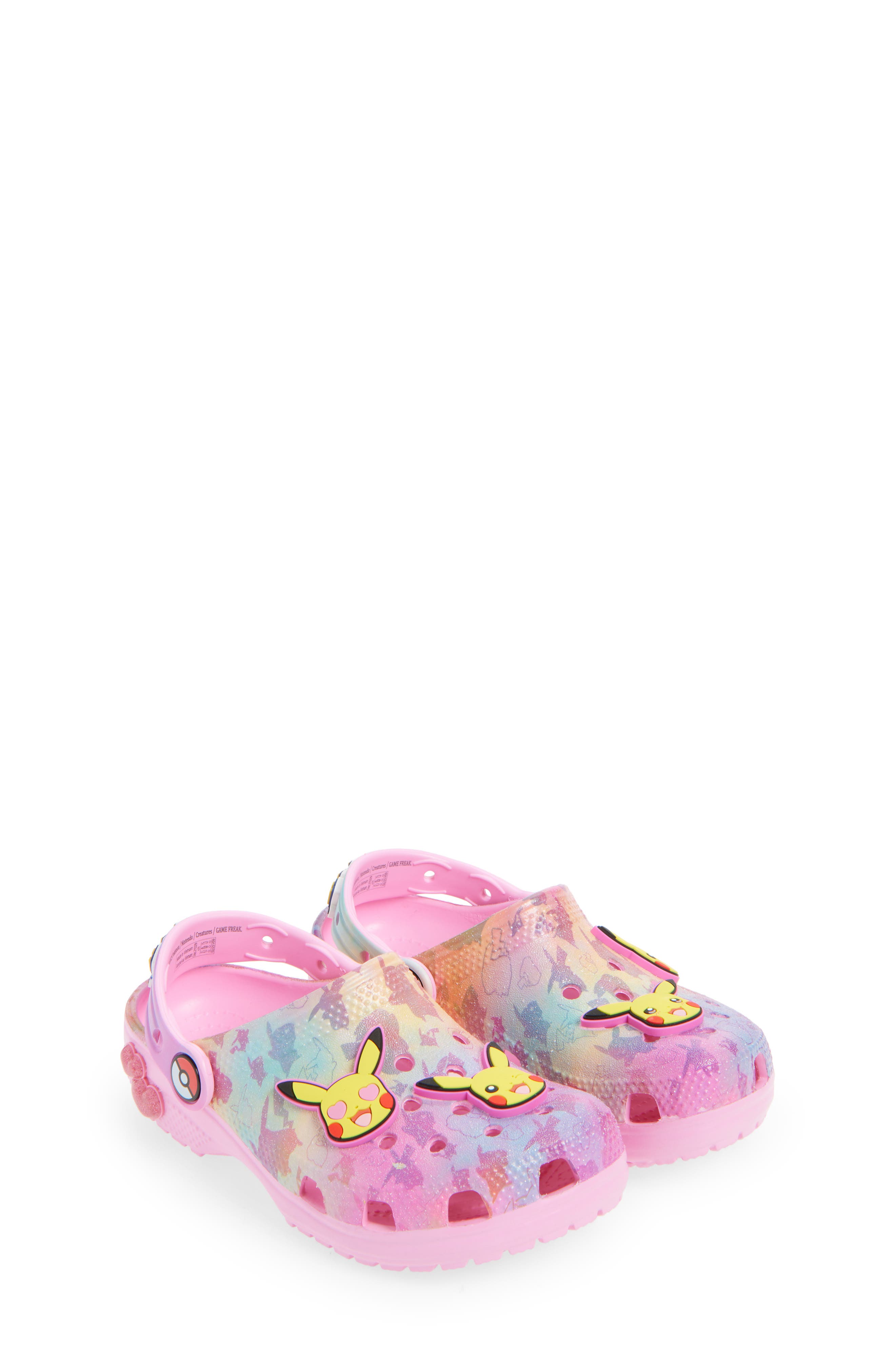 CROCS Kids' Pikachu Waterproof Clog, Alternate, color, Multi Pink