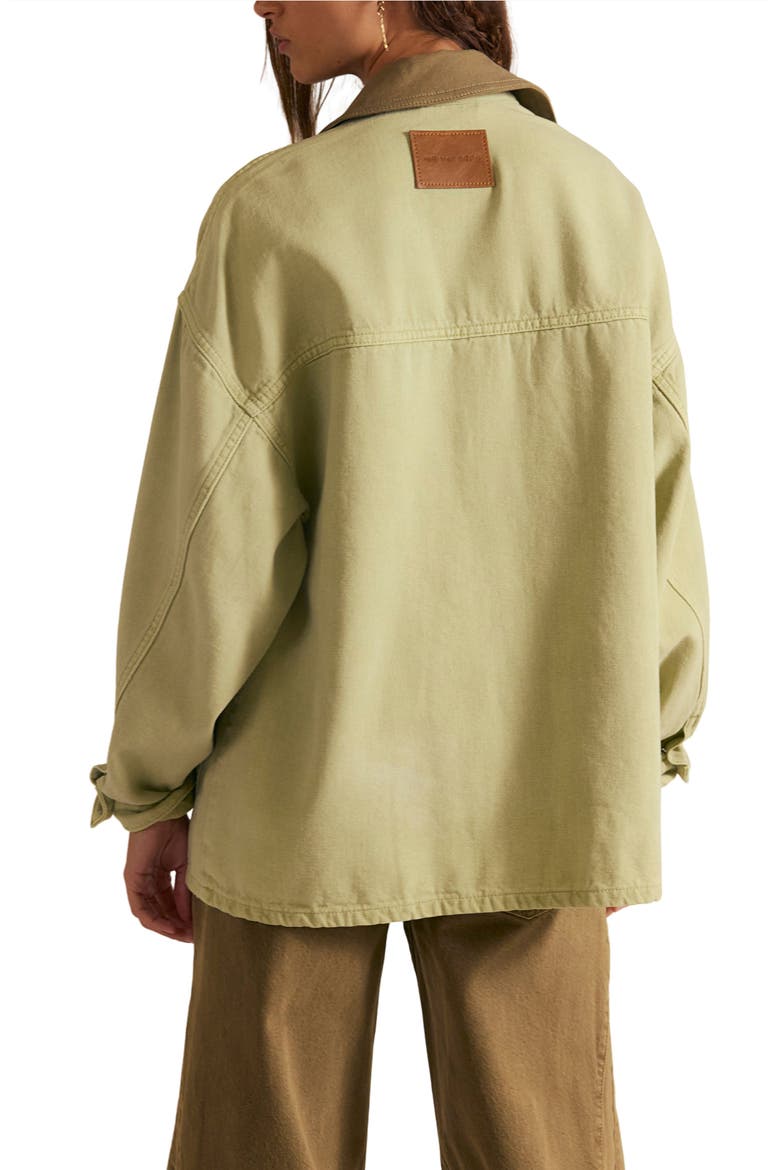 Lemon Canvas Chore Jacket, Alternate, color, WASHED SAGE