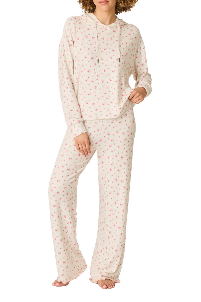 Romantic Rose 2-Piece Pajama Set, Main, color, H CLOUD