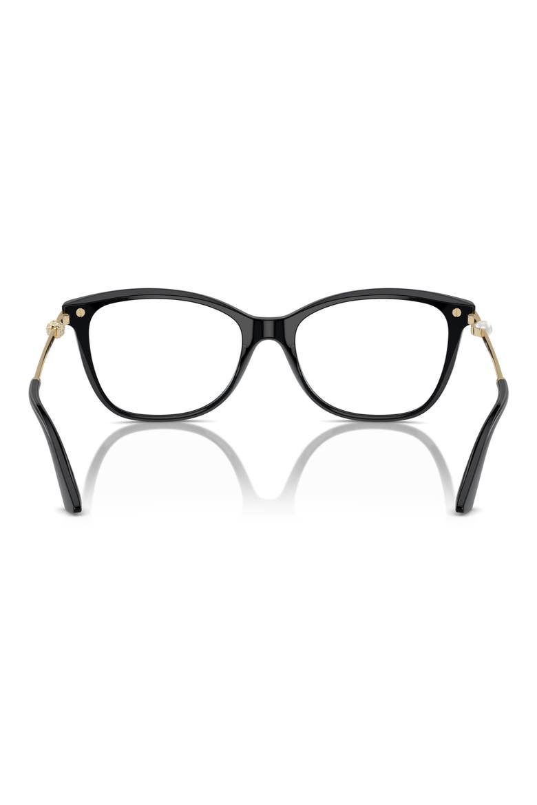 52mm Pillow Optical Glasses, Alternate, color, BLACK / DEMO LENS