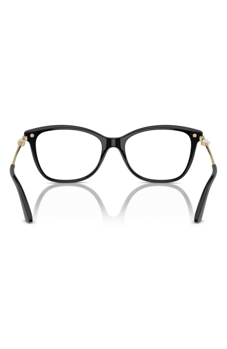 Jimmy Choo 52mm Pillow Optical Glasses, Alternate, color, Black / Demo Lens