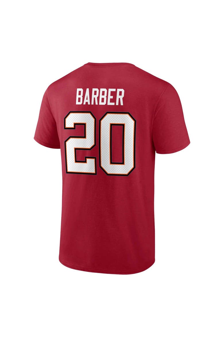 Men's Fanatics Branded Ronde Barber Red Tampa Bay Buccaneers Retired Player Icon Name & Number T-Shirt, Alternate, color, Red
