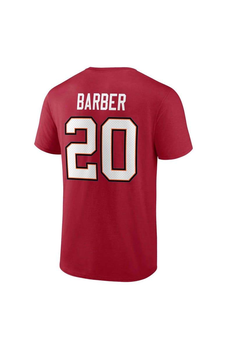 FANATICS Men's Fanatics Branded Ronde Barber Red Tampa Bay Buccaneers Retired Player Icon Name & Number T-Shirt, Alternate, color, Red