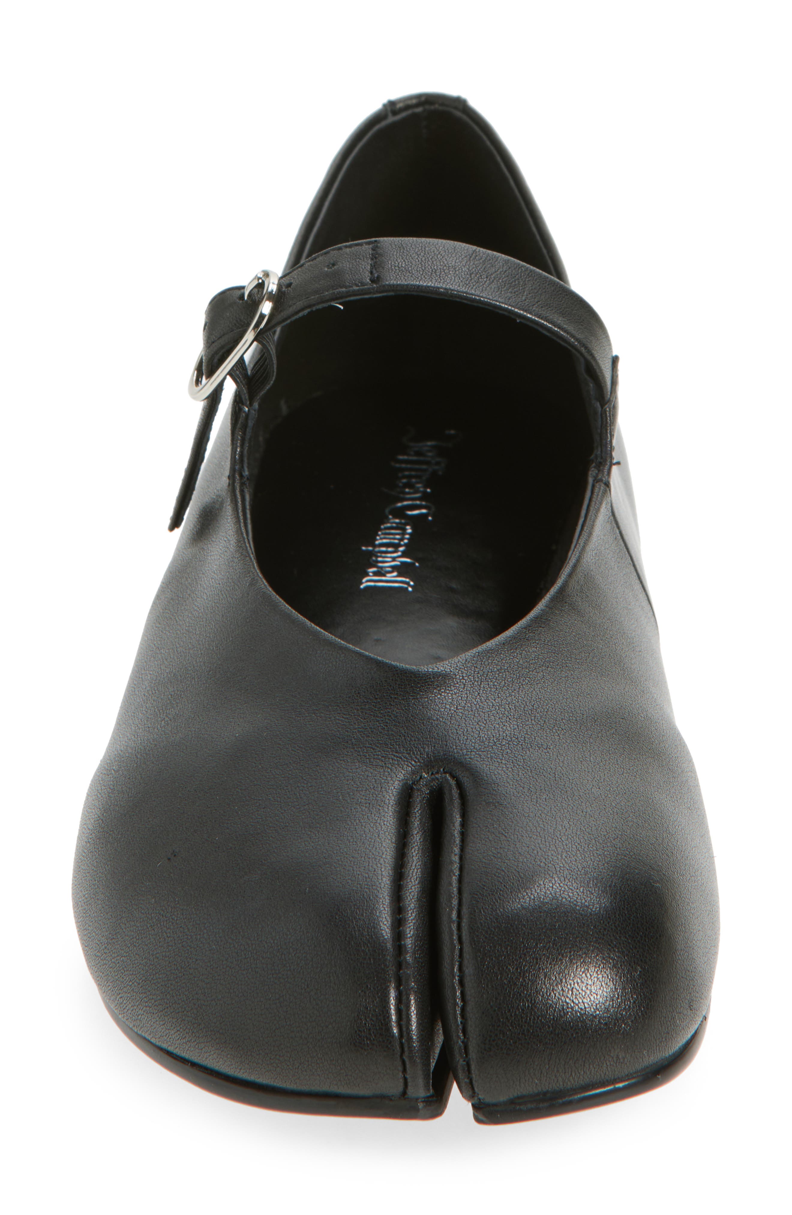 Jeffrey Campbell Preakness Split Toe Mary Jane Flat, Alternate, color, Black