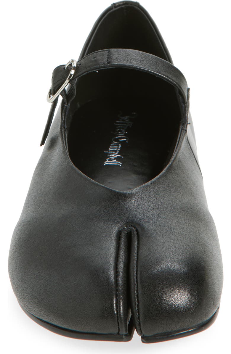 Jeffrey Campbell Preakness Split Toe Mary Jane Flat, Alternate, color, Black
