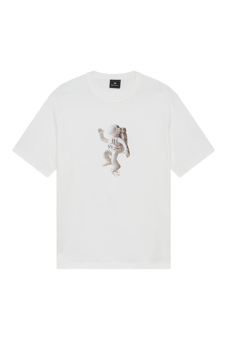 Astronaut Graphic T-Shirt, Main, color, OFF WHITE