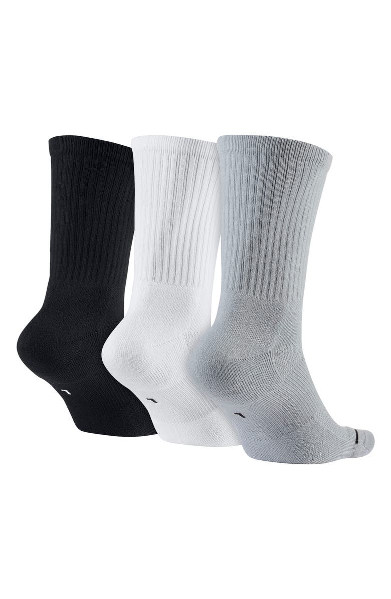 Nike Jordan Everyday Max Assorted 3-Pack Crew Socks, Alternate, color, 
