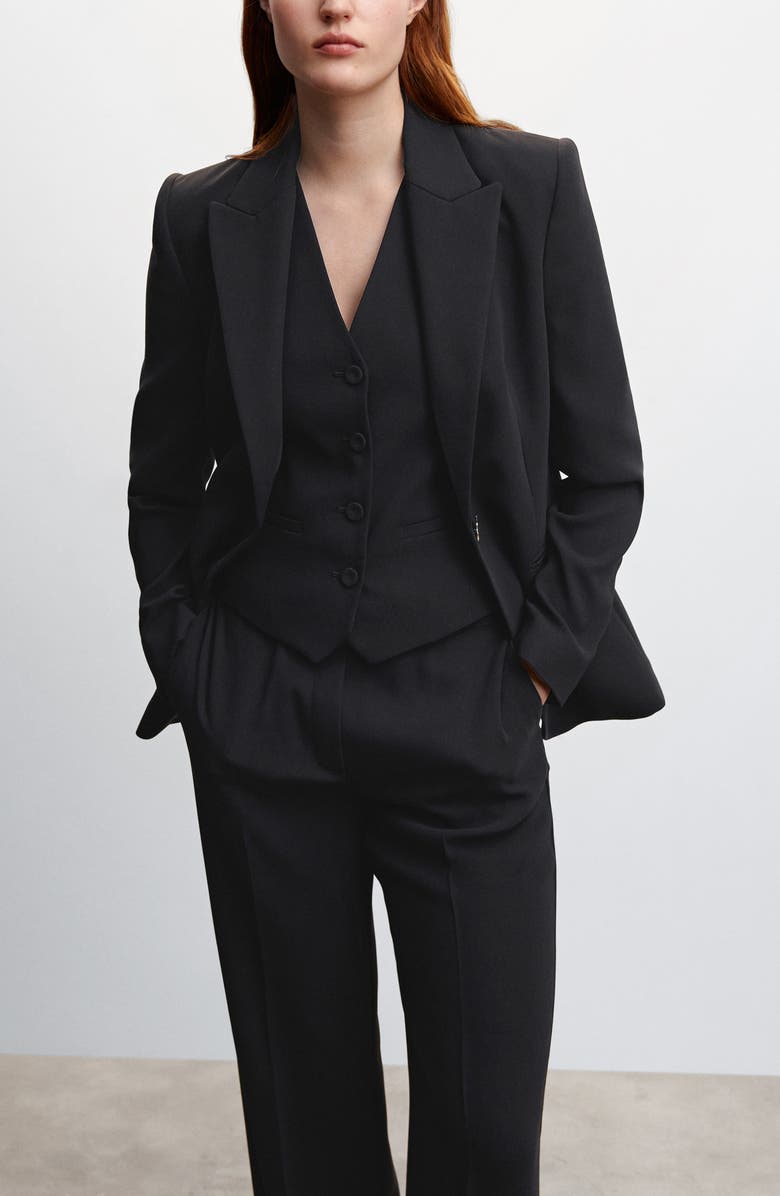 MANGO V-Neck Waistcoat, Alternate, color,