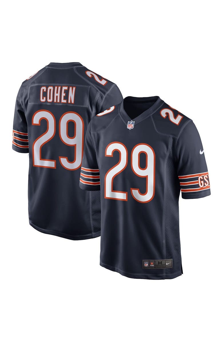 Nike Men's Nike Tarik Cohen Navy Chicago Bears Game Player Jersey, Main, color,