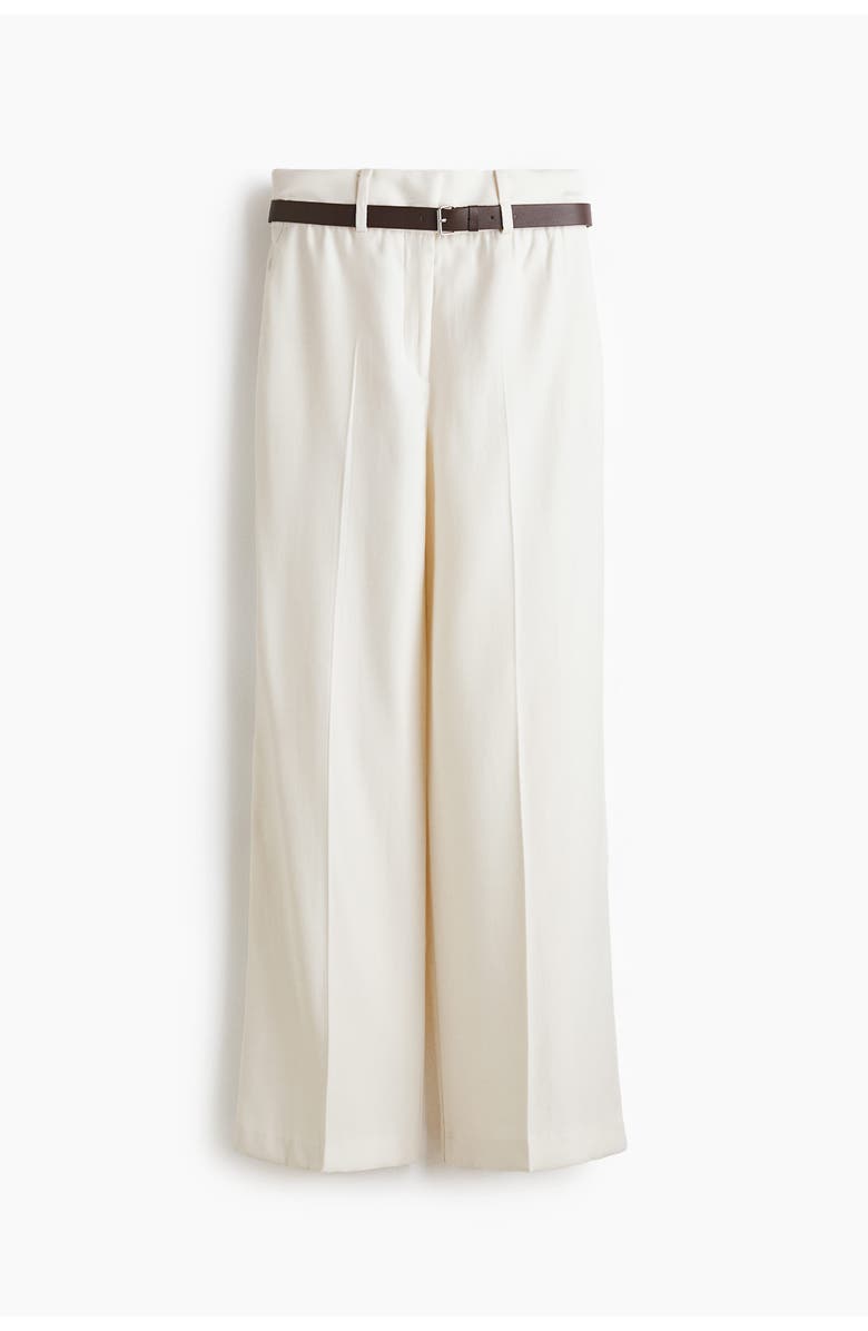 H&M Belted Tailored Trousers, Main, color, 