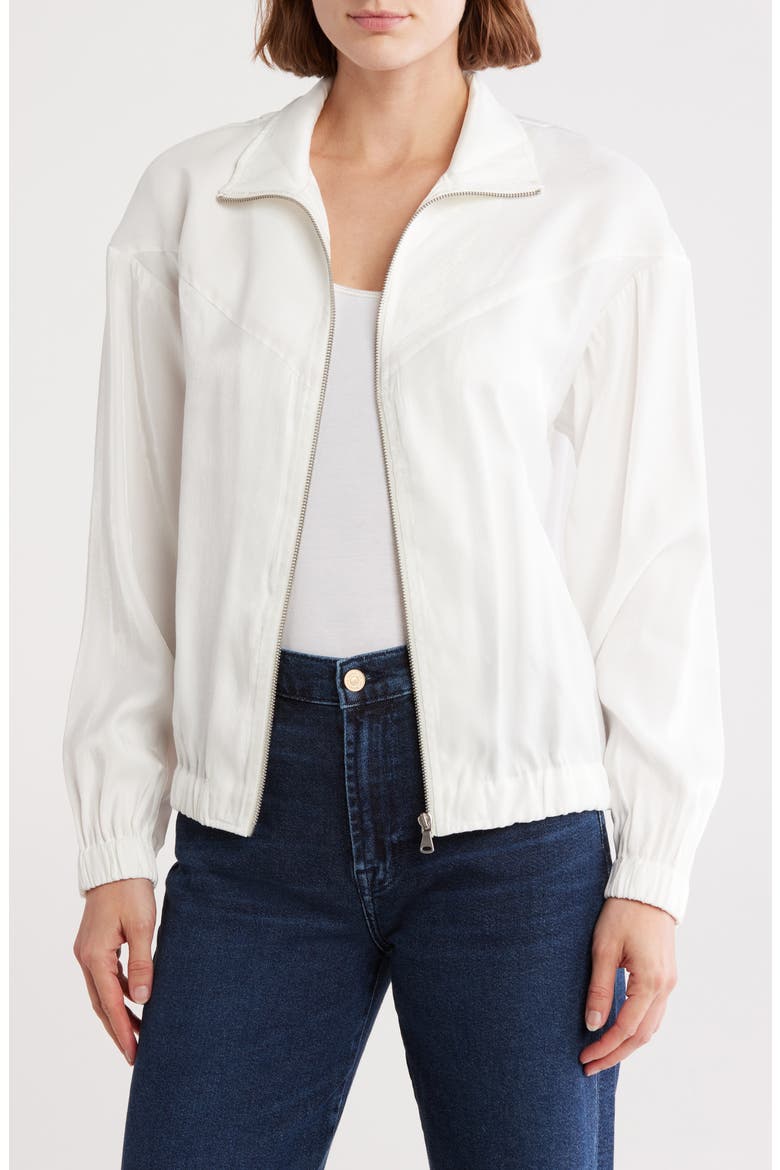 Exposed Zip Jacket, Main, color, OFF WHT