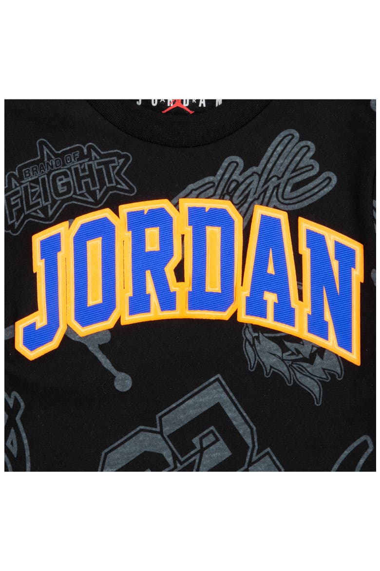 Kids' Jersey Patch T-Shirt, Alternate, color, BLACK