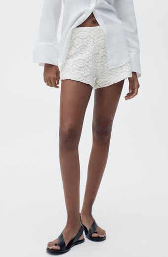 MANGO Lace Shorts