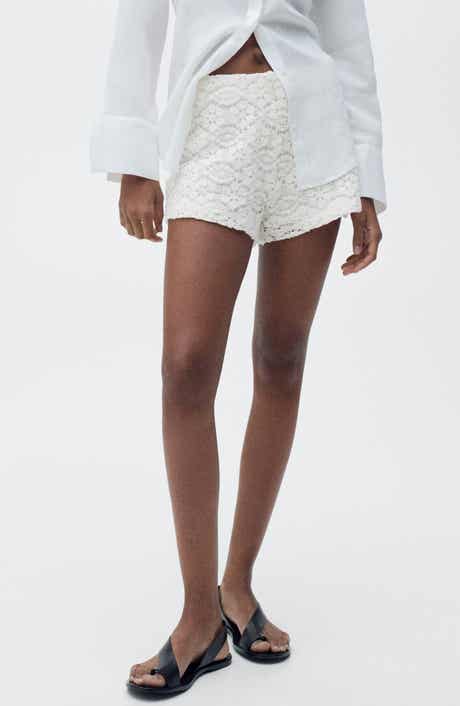 MANGO Lace Shorts