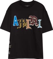 AMIRI Varsity Patch Oversize Cotton T-Shirt