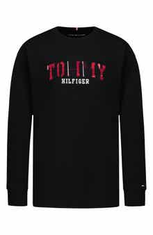 Kids' Plaid Logo Long Sleeve T-Shirt