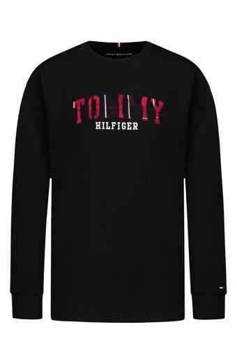 Kids' Plaid Logo Long Sleeve T-Shirt