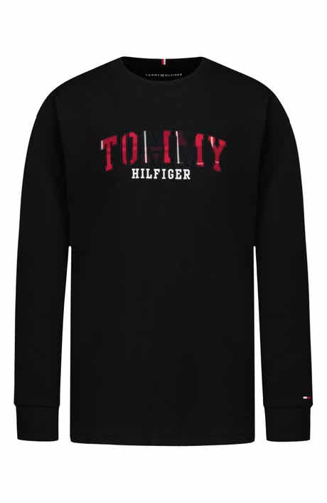 Kids' Plaid Logo Long Sleeve T-Shirt