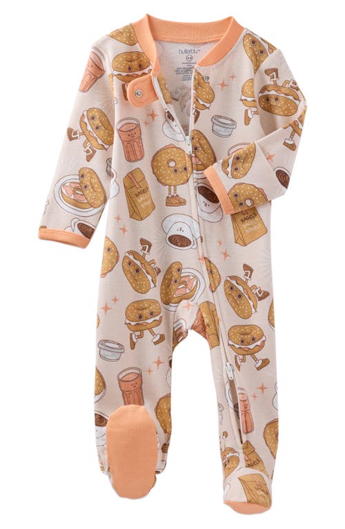 Butterblu Scout Fitted One-piece Organic Cotton Footie Pajamas In Multi