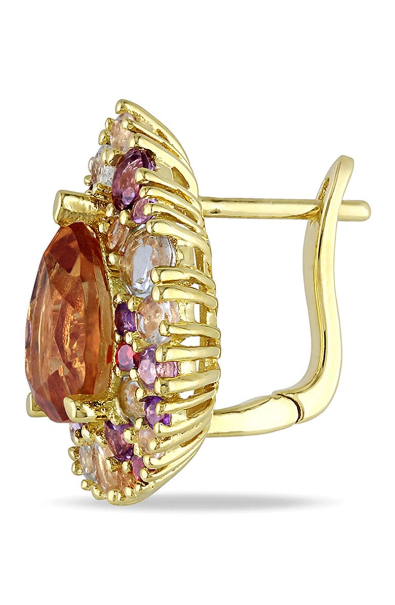 DELMAR Multicolor Gemstone Teardrop Earrings, Alternate, color, Multi