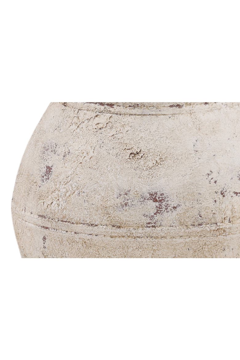Elara Distressed Ceramic Decorative Vase, Alternate, color, Antique Brown