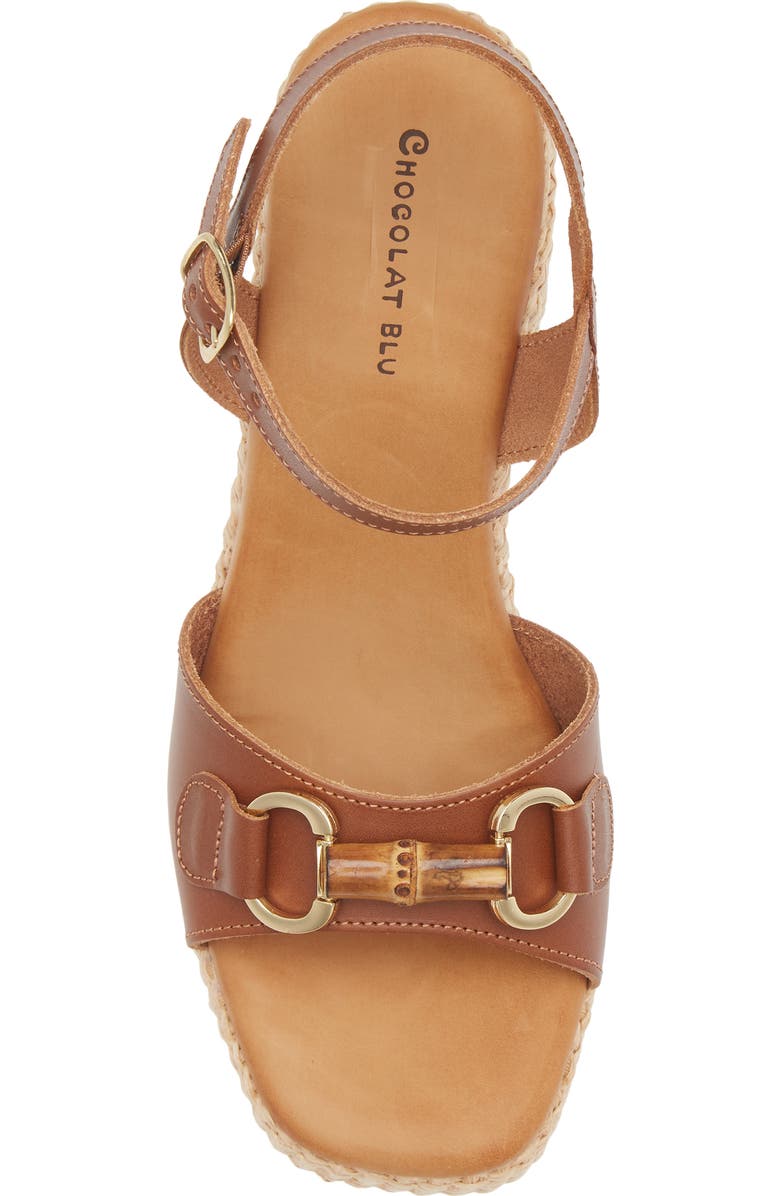 Chocolat Blu Mel Sandal, Alternate, color, Brown Leather