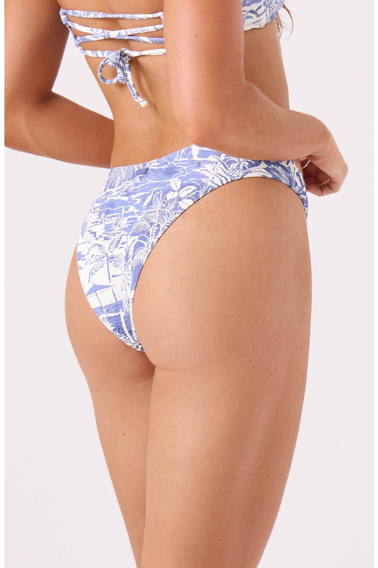 Mana Scoop Cheeky Bikini Bottoms, Alternate, color, BIJOU BLUE