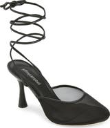 Jeffrey Campbell Giselle Ankle Wrap Mesh Sandal