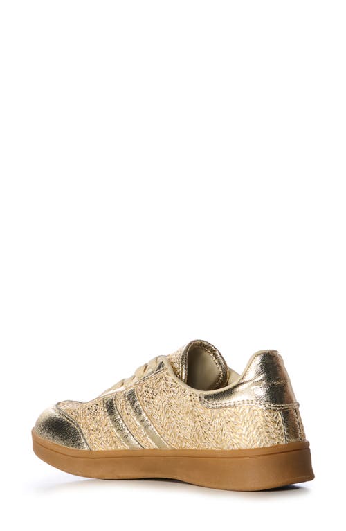 Azalea Wang Elder Sneaker In Gold