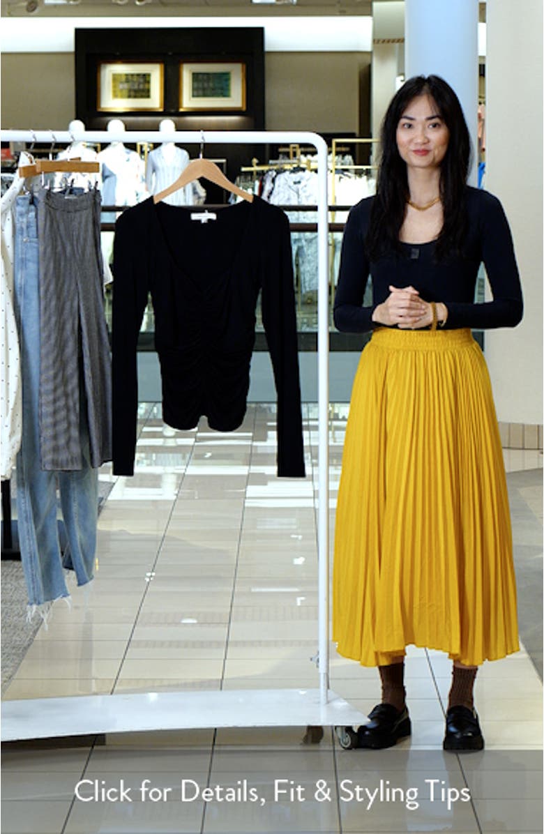 The Tracy Ruched Jersey Top, sales video thumbnail