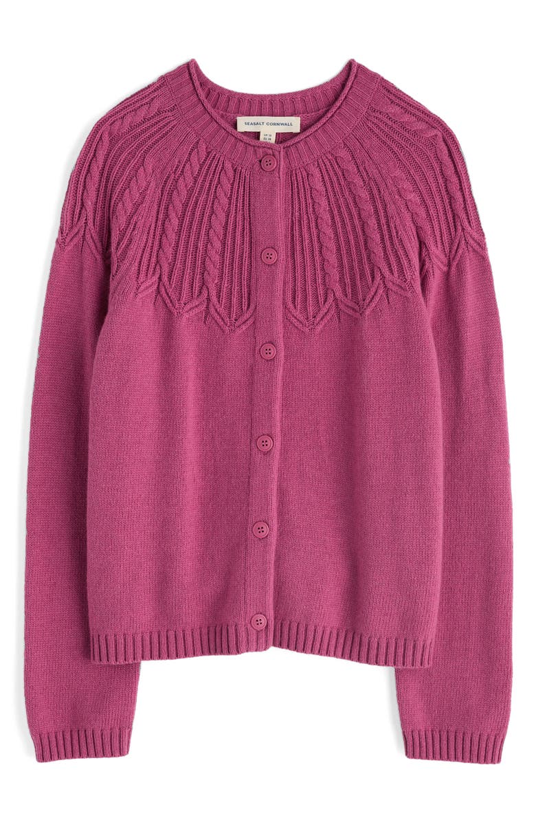 Seasalt Cornwall Sand Song Cardigan, Alternate, color, Knit Melange Rosa