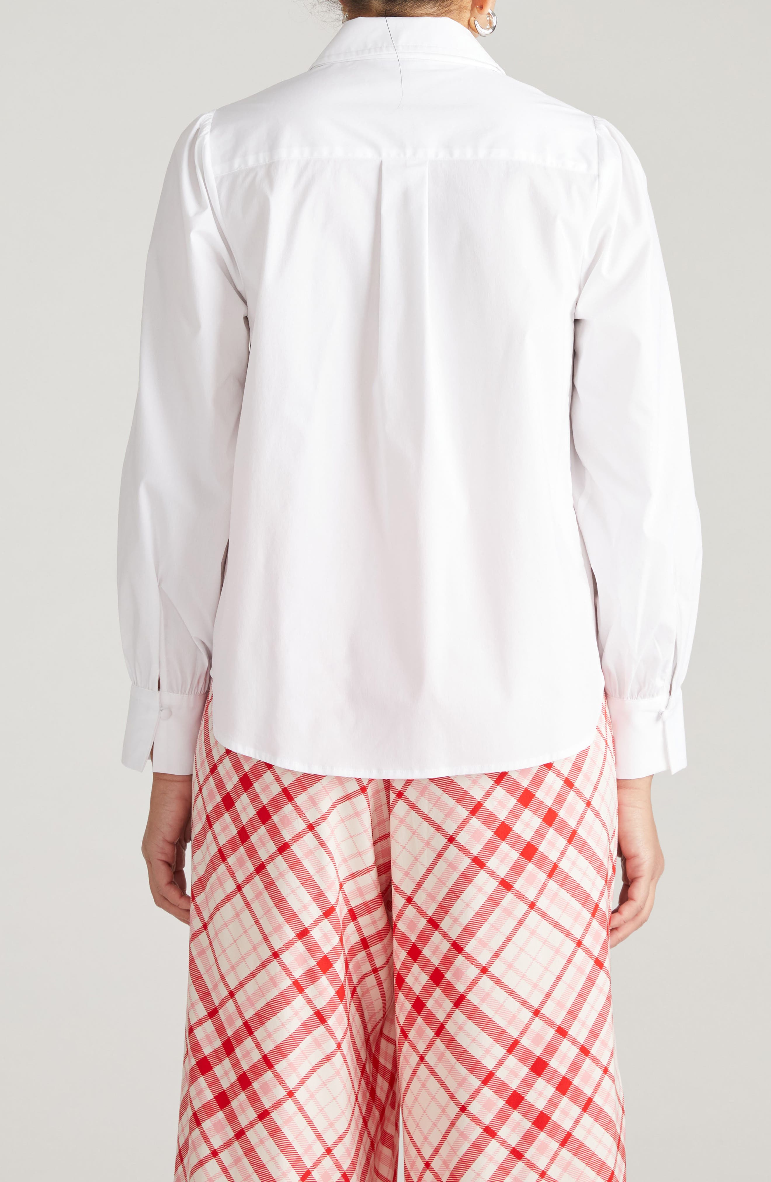 Janet Stretch Poplin Button-Up Shirt - image 2