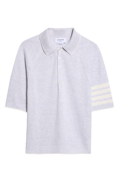 Linen & Cotton 4-Bar Relaxed Fit Polo