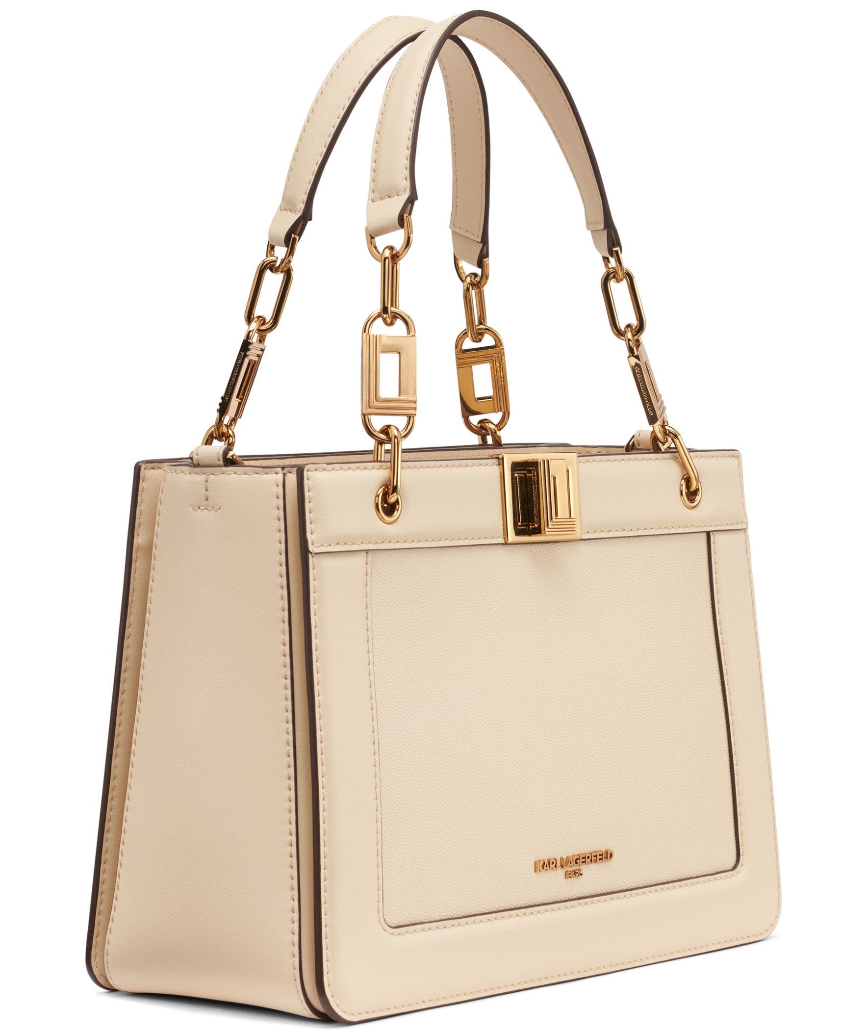 KARL LAGERFELD PARIS Ivette Satchel, Alternate, color, Brie